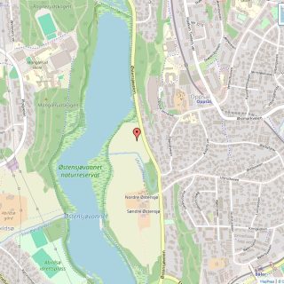 Veikart over Østensjø, Oslo