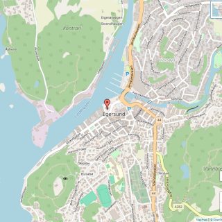 Veikart over Egersund