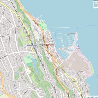 Veikart over Holmestrand