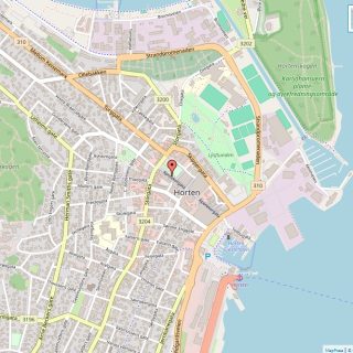 Veikart over Horten, Norge