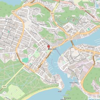 Veikart over Mandal
