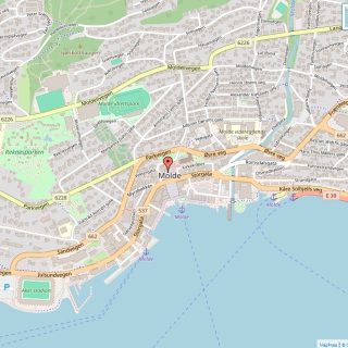 Veikart over Molde, Norge