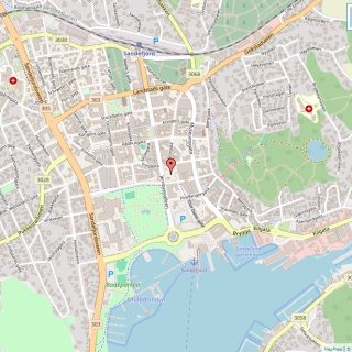 Veikart over Sandefjord