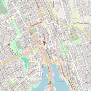 Veikart over Skien