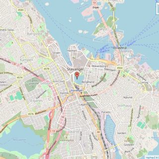 Veikart over Stavanger