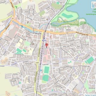 Veikart over Bryne