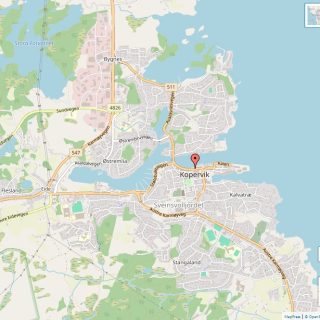 Veikart over Kopervik