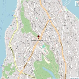 Veikart over Nesoddtangen