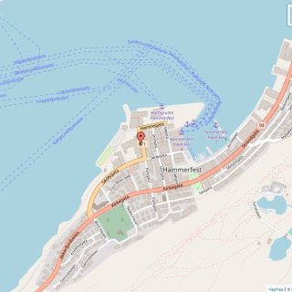 Veikart over Hammerfest