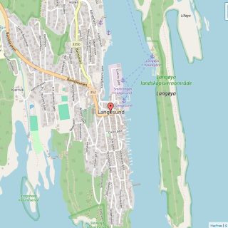 Veikart over Langesund