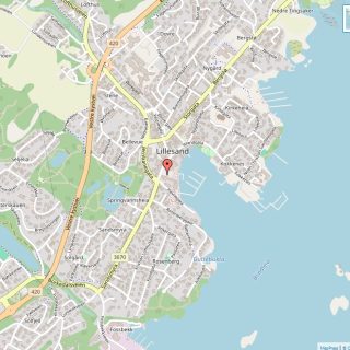 Veikart over Lillesand