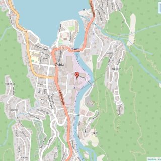 Veikart over Odda
