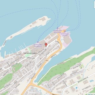 Veikart over Sandnessjøen